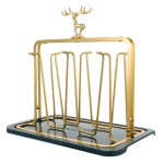 Rak Gelas Meja, Plastik, 1 Set, Berbagai Warna