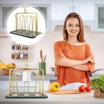 Rak Gelas Meja, Plastik, 1 Set, Berbagai Warna