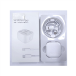 20W Type-C iPhone 12 Charger with Lightning Cable, iPhone Plug, USB-C Plug Fast Charge