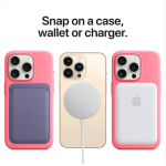(Pink) Silicone Case for iPhone 15 Pro Max with MagSafe, 6.7-inch Sunshine Protective Back Cover