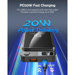 Power Bank 10000mAh Pengisi Daya Nirkabel Magnetik Paket Baterai Untuk iPhone