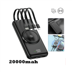 20000mAh Wireless Power Bank - Fast Charger with Dual USB & Qi Wireless Charging for iPhone & Samsung