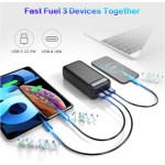 Power Bank Fast Charging 50000mAh, USB-C, 3 Outputs 2 Inputs, LED Display, High-Capacity Portable Power Bank for iPhone, Samsung, iPad, Travel, Camping