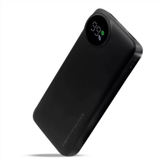 (20,000mAh) Recci Power Bank Portabel 45W Kapasitas 50,000mAh, Travel, Camping, Pengisian Cepat, Power Bank Berkapasitas Tinggi dan Tahan Lama untuk iPhone, iPad, Samsung
