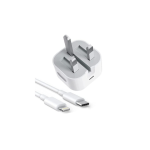 Charger Cepat iPhone USB C, [Sertifikasi Apple MFi] 20W PD Type C Power Block Wall Charger dengan Kabel USB-C ke Lightning