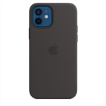 Apple iPhone 12 / 12 Pro Silicone Case with MagSafe - Black, Soft-Touch Finish & Magnetic Alignment