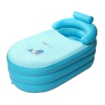 Bak Mandi Spa Dewasa Portabel Inflatable PVC Lipat dengan Matras Inflatable Isolasi