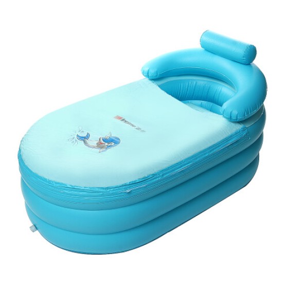 Portable Inflatable Adult Spa PVC Foldable Bathtub with Insulated Inflatable Mat