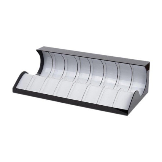 Rak pajangan akrilik, cocok untuk dekorasi jendela rumah, rak penyimpanan 8 kompartemen, bahan akrilik transparan, penyimpanan lemari pakaian yang bergaya.