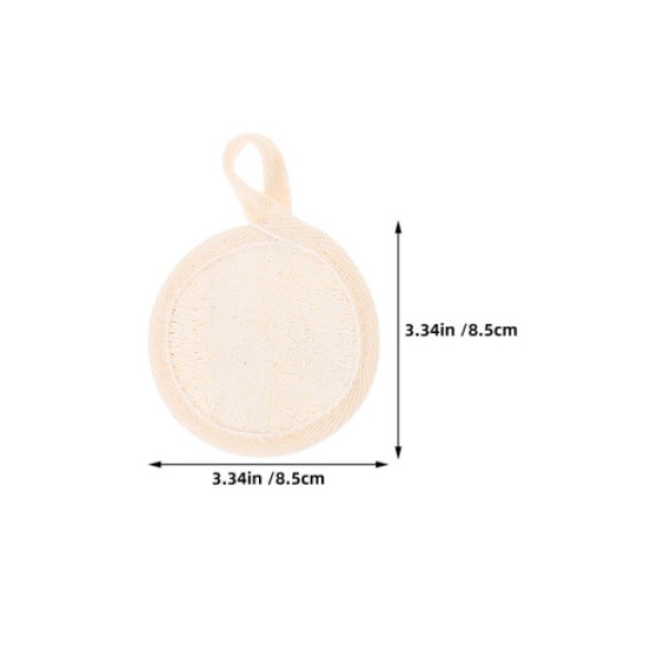 Loofah exfoliator, delicate 3 pieces