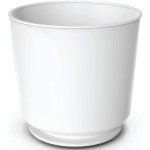 Oversized Sturdy White Rotating Utensil Rack with Anti-Tip Weighted Base, Removable Dividers, and Anti-Slip Inserts