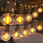 Garden String Lights, 30M/100FT IP45 Waterproof Led Festoon Lights Outdoor, 50+2 Indoor Outdoor Globe Led String Bulbs for Garden, Pergola, Yard, Wedd