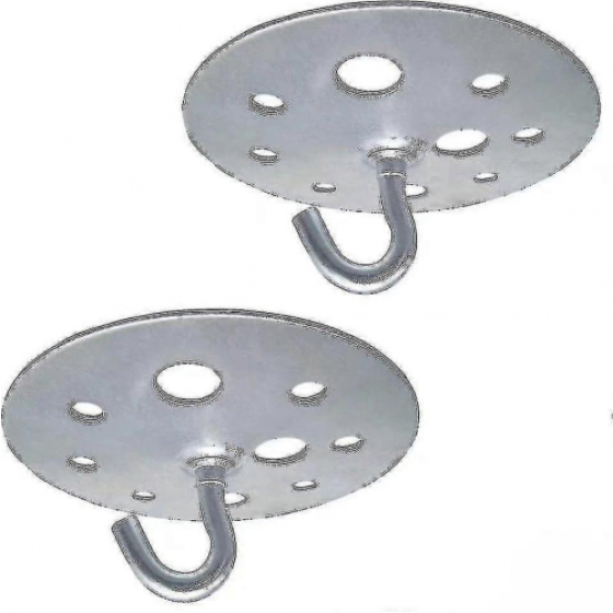 Metal Ceiling Hook with 90 mm Ro Base, for Chandelier, Durable, 2 Pieces