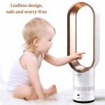 Kipas Menara Tanpa Bilah 16 Inci dengan Steker UK, Remote Control, Osilasi Tenang, 40W, Timer