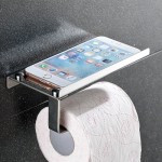 CZHONG - Pemegang Kertas Toilet Stand Gulungan Penyimpanan Dispenser Dipasang di Dinding