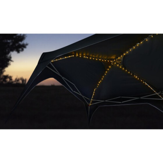 Lampu Tenaga Surya 160 LED Hangat untuk Gazebo 3 x 3m LS220138