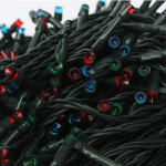 (Biru) 500 LED Lampu String Fairy Tenaga Surya untuk Taman, Pesta, Dekorasi Natal