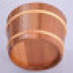 Home Sauna Bucket and Ladle Set, 2L Wooden Steam Bath Accessories, Durable Sauna Shower Tools