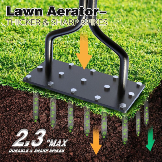Lawn Aerator Tool Garden Spike Grass Gardening Scarrier Utensil Tool