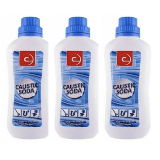 3 botol pembersih saluran air natrium hidroksida asli berkualitas tinggi, 1,1 kg