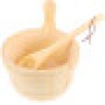 1 Set Hotel Health Sauna Room Bucket (Beige)