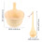 1 Set Hotel Health Sauna Room Bucket (Beige)