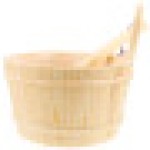 1 Set Hotel Health Sauna Room Bucket (Beige)