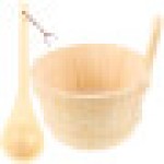 1 Set Hotel Health Sauna Room Bucket (Beige)