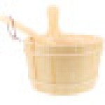 1 Set Hotel Health Sauna Room Bucket (Beige)