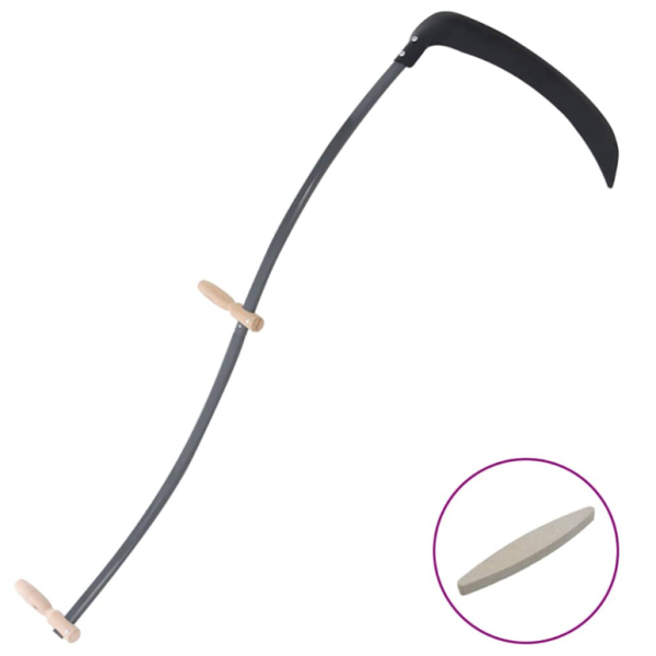vidaXL Scythe with Grinding Stone 145 cm trimmer grass strimmer