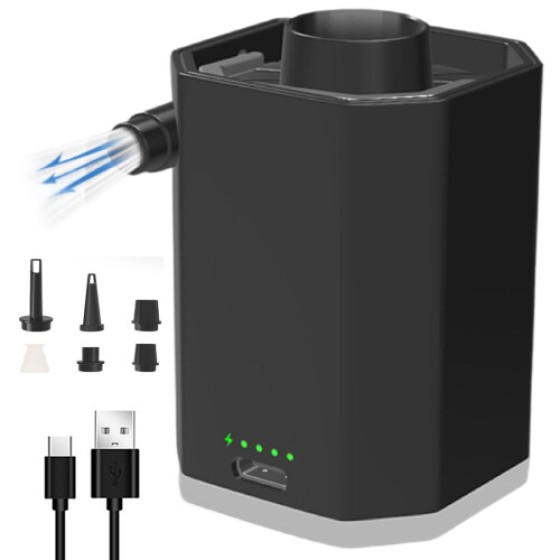 Pompa listrik untuk tas penyimpanan vakum, pompa udara isi ulang nirkabel, digunakan untuk memampatkan pakaian, selimut, dan koper.