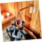 ステンレス製エッセンシャルオイルボウル 回転アーム付き 壁掛けスパアクセサリー サウナ室、遠赤外線ルーム、アロマセラピーに対応