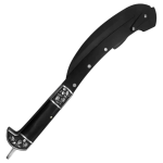 Black Folding Sickle with Stainless Steel Blade & Scabbard Suitable for Agricultural Mowing