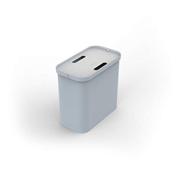 Joseph Joseph GoRecycle Dual Compartment Easy Empty 28L Recycling Bin, Suitable for Glass, Paper, Metal, and Plastic
