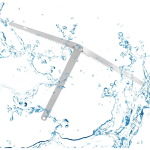 Garden Knife for Water Care, Foldable and Portable, 49.5 cm, Stainless Steel Blade, Ergonomic Handle