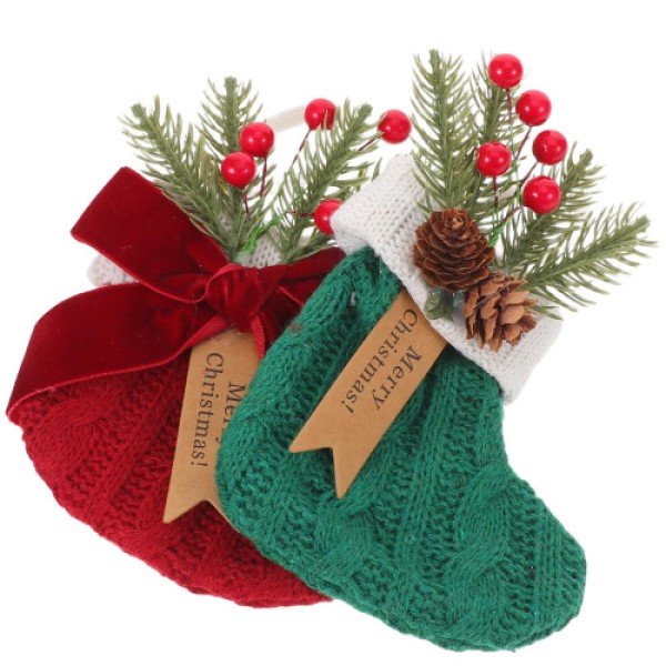 10 Pieces Christmas Stocking Decorations with Sweets