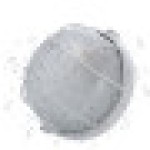 Lampu meja aluminium die-cast kaca putih, set 2, ukuran 7.1x7.1x3.1 inci.