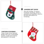 10 Pieces Christmas Bag with Pouch and Hanger