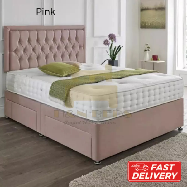 Gray (includes mattress), 4ft 6in Double Bed (without drawers) Sofa Bed with Mattress and Headboard