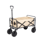 Collapsible Wagon, Portable Garden Cart with Adjustable Handle, 120L Capacity, Lightweight Folding Cart for Grocery Shopping and Camping
