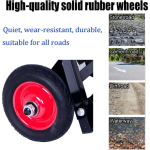 Kereta Tangan Baja Tahan Berat, Kereta Lipat Portabel dengan Tali Elastis untuk Berkebun, Pindahan, dan Belanja di Rumah, Ukuran Besar