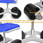 Garden Trolley with Adjustable Height and Storage Compartment