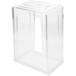 Set 3-Pot Acrylic Rak Pisau Dapur, Dasar dan Tempat Gunting