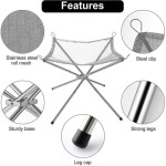 Braciere portabel untuk luar ruangan, pemanggang lipat/pemanas panggangan, braciere untuk berkemah, dengan...