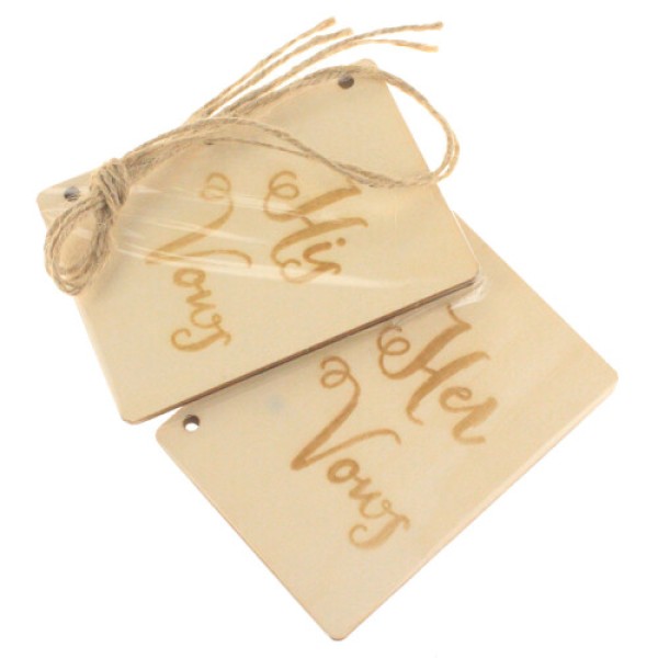 4 Pieces/2 Sets Wedding Vow Books in Durable Kraft