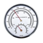 Termometer & Higrometer Ruang Sauna - Termometer & Higrometer Analog Dalam Ruangan dengan Skala Fahrenheit untuk Pengukuran Suhu yang Akurat