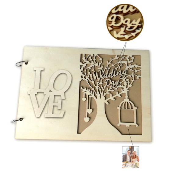 Personalized "Love Tree" Wedding Guest Book