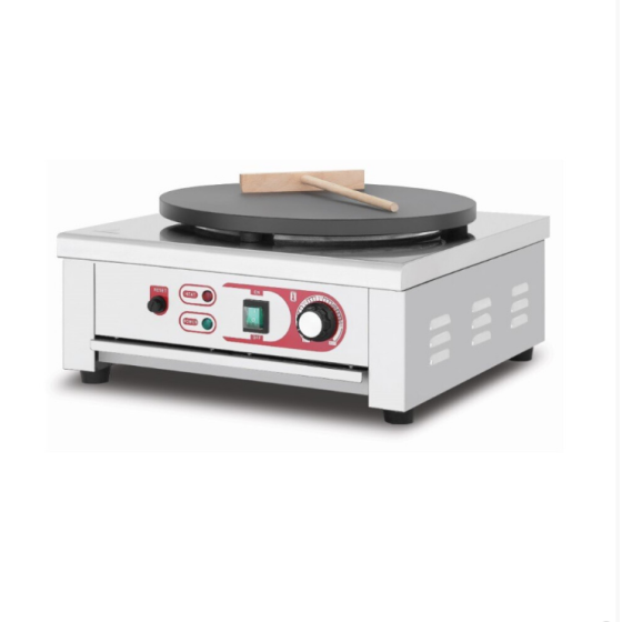 Pembuat Pancake Crepe Listrik Tunggal Komersial