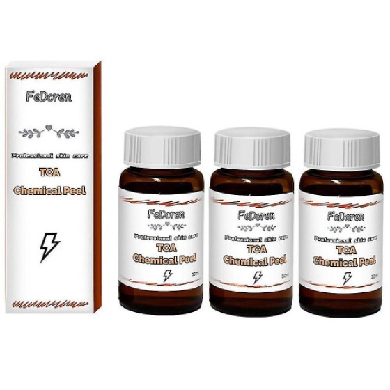 （3枚）1-3枚 30% TCA フルーツ酸エクスフォリエーションセラム、7-15日でお届け、強力な角質除去、色素沈着とニキビ跡を薄くします