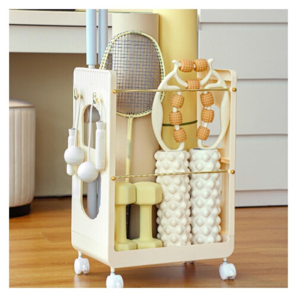 Yoga Mat Storage Rack, Fitness Equipment Organizer, Sports Accessories Holder, Household Gap Storage Basket, Style 3